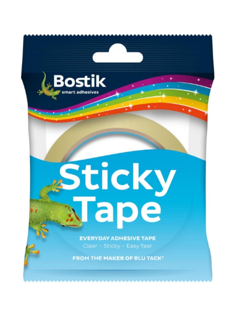 Bostik Bostik Sticky Tape Easy to Cut by Hand 250mm X 50m Roll + Blu Tack Square Blue Pack of 2 Back to School Bundle Offer  - Image 2
