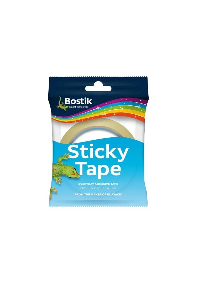 بوستيك شريط لاصق سهل القطع يدويًا، 250 مم × 50 م، لفة + لاصق بوستيك بلو تاك، لوازم مكتبية سهلة الاستخدام للعودة إلى المدرسة، عبوة من قطعتين - Image 2