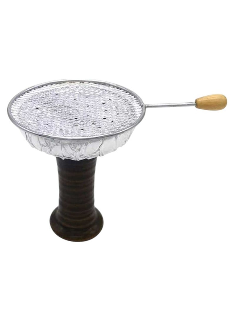 Hookah Charcoal Holder with Wooden Handle – Premium & Heat-Resistant - Image 2