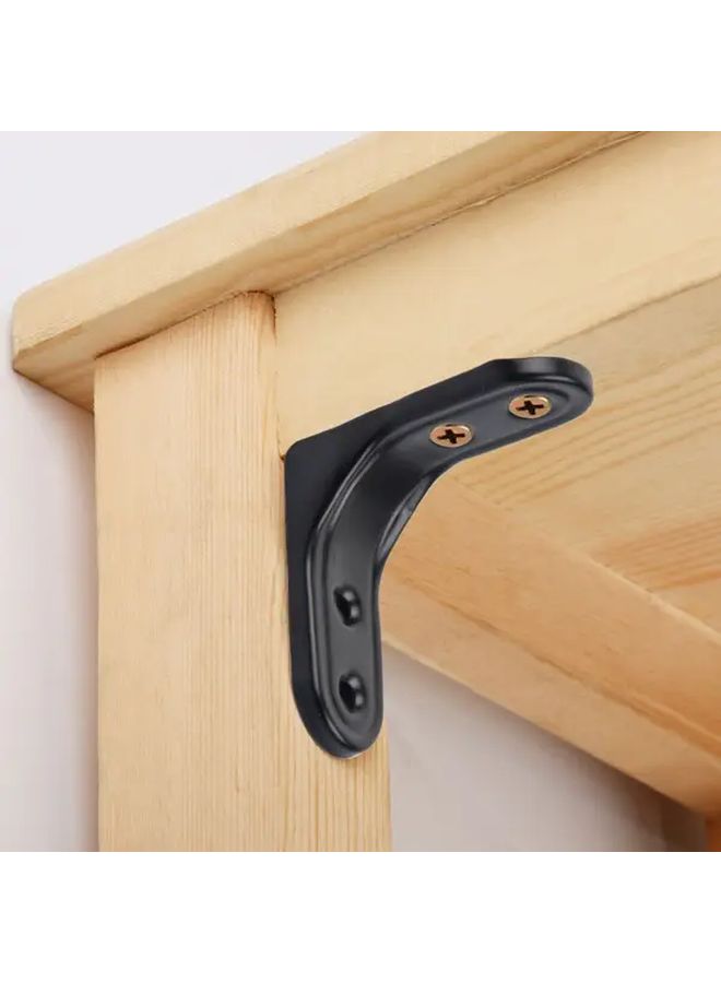 10pcs Heavy Duty L Shaped Corner Brackets 90 Degree Angle Connectors Stainless Steel - Image 1