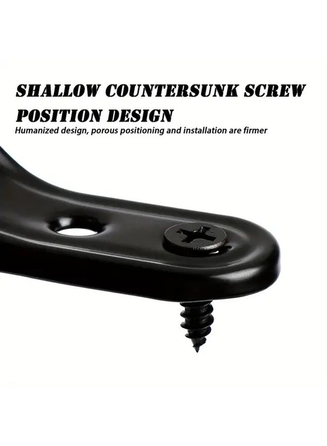 10pcs Heavy Duty L Shaped Corner Brackets 90 Degree Angle Connectors Stainless Steel - Image 4