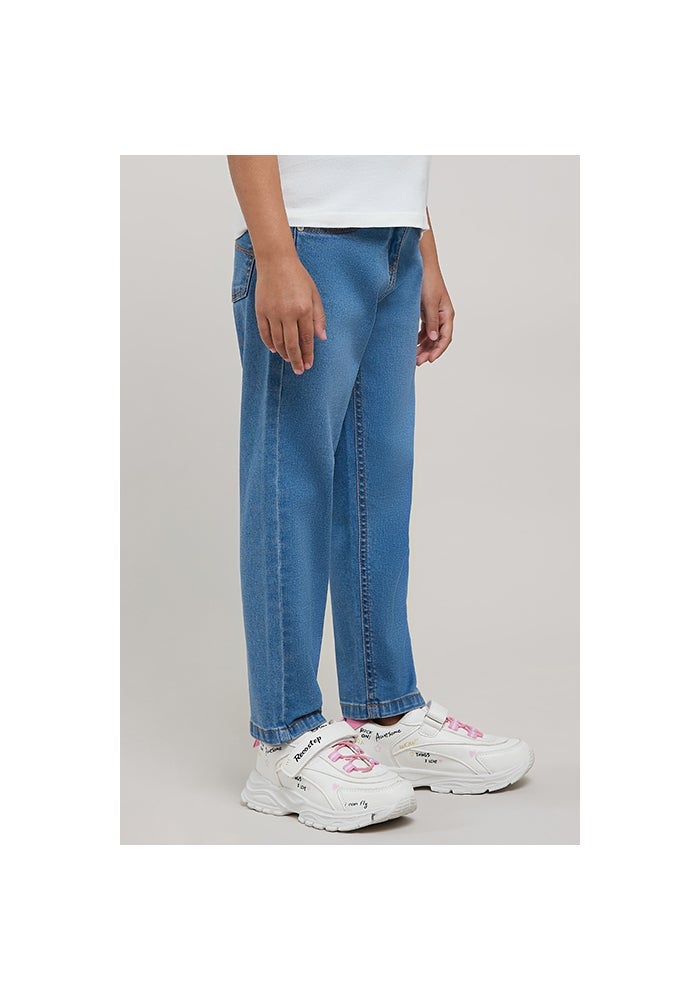 R&B Washed Straight Fit Jeans with Button Closure - Image 4