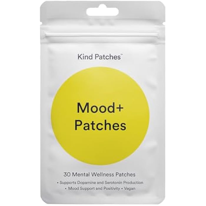 Kind Patches لصقات كايند مودي بلس مع مستخلص موكونا بروريينس، روديولا، ومانة الأسد - نباتية - 30 قطعة - Image 1