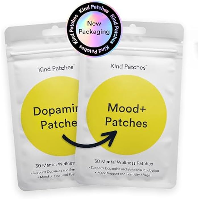 Kind Patches لصقات كايند مودي بلس مع مستخلص موكونا بروريينس، روديولا، ومانة الأسد - نباتية - 30 قطعة - Image 2