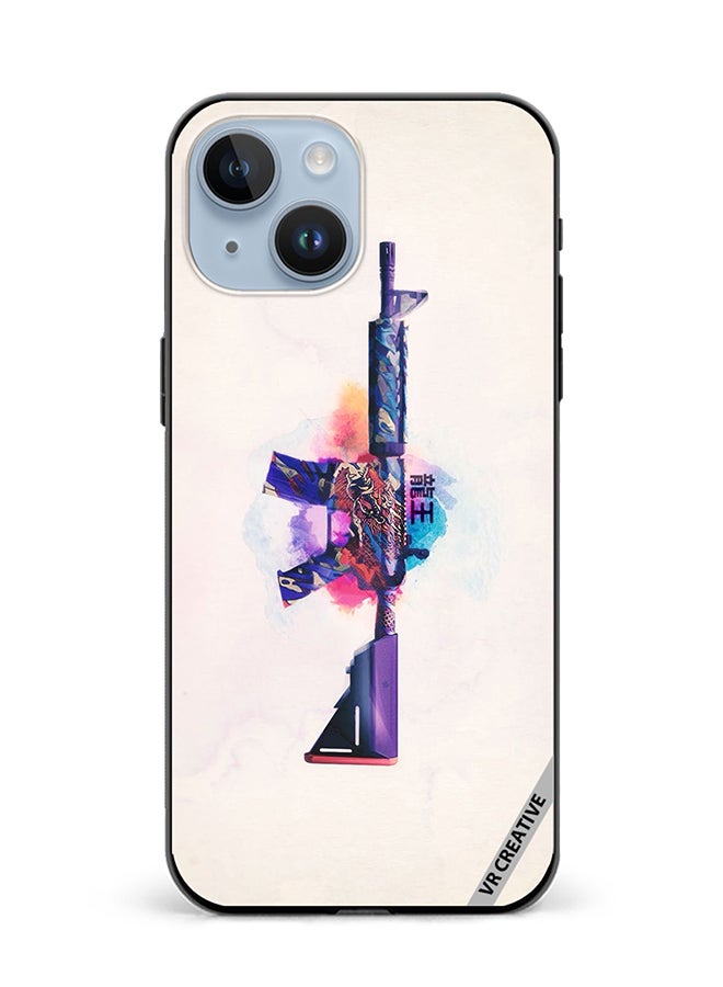 VR CREATIVE Protective Case Cover For Apple iPhone 15 Pubg Design Multicolour - Image 1
