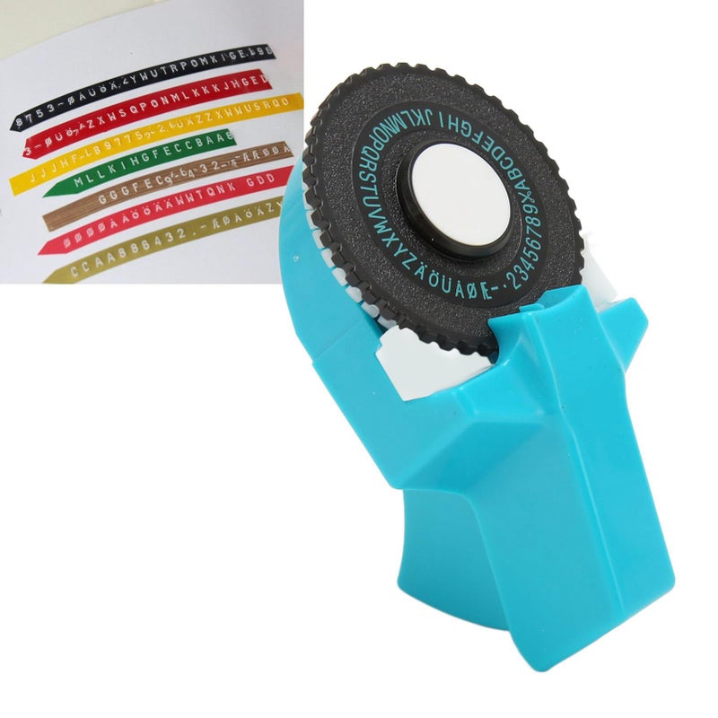 آلة صنع ملصقات يدوية خضراء مع أشرطة محمولة للطباعة ثلاثية الأبعاد للمنزل والمكتب والأعمال ولصق الكتب والهوايات - Image 3