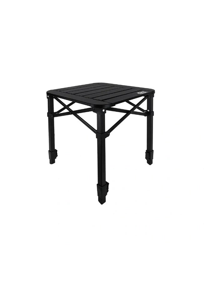 Alghafa Portable Aluminum Camping Table Small – Adjustable Folding Outdoor Table 40×40cm – Lightweight Travel Table – GTA02 - Image 1