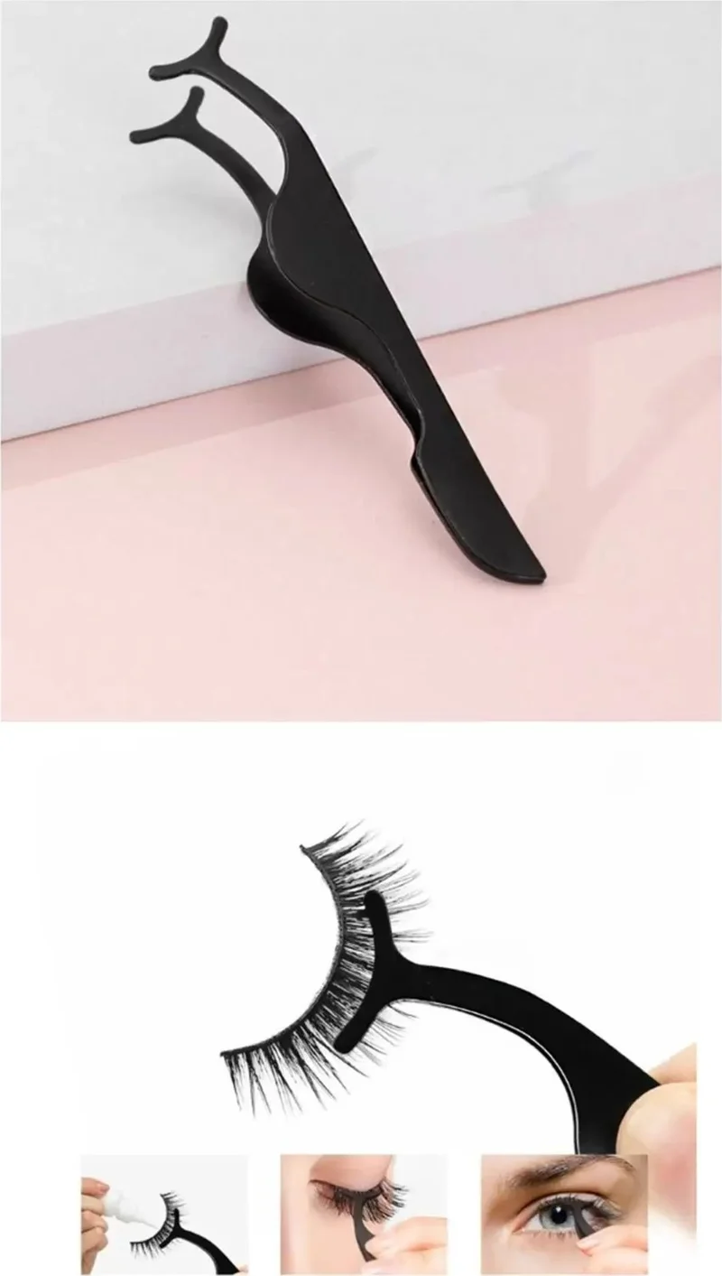 Efna Store Magnetic False Eyelash Holder Application Apparatus Tool Eyelash Tweezers