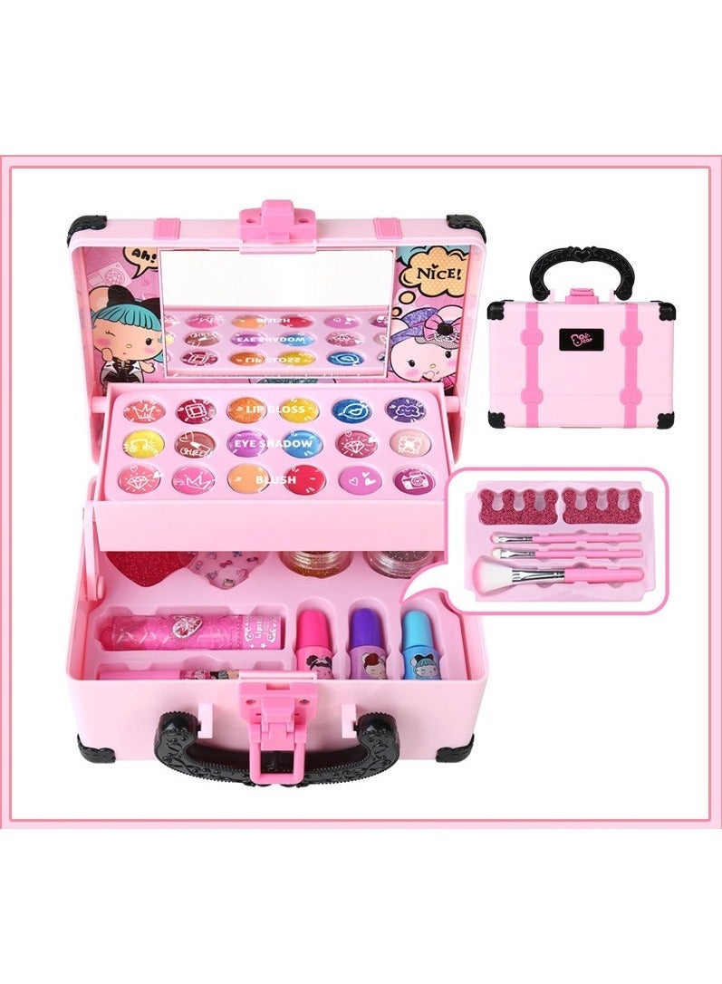 RUIYADA Kids Makeup Kit for Girls, Unicorn Makeup Set, Real Washable Make up Kit for Little Girl Princess Toddler Makeup for Kid Birthday Gifts Unicorn Toys for Girls     Safe Washable & Non-Toxic Kids Makeup Toys for Girls Aged 4 5 6 7+ Year Old - Image 5