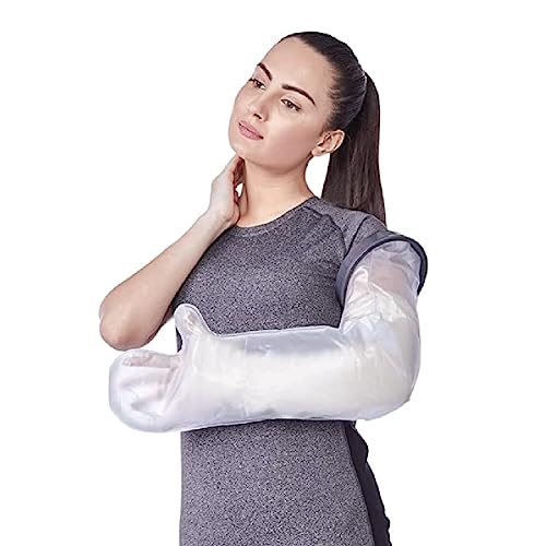 Vissco Cast Cover Arm - Long (From Wrist Upto Upper Arm), Waterproof For Left & Right Hands, Protect Bandage Against Water Exposure During Bath & Shower, Injury -Universal (Grey) - Image 1