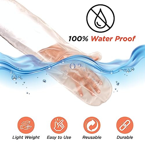 Vissco Cast Cover Arm - Long (From Wrist Upto Upper Arm), Waterproof For Left & Right Hands, Protect Bandage Against Water Exposure During Bath & Shower, Injury -Universal (Grey) - Image 2