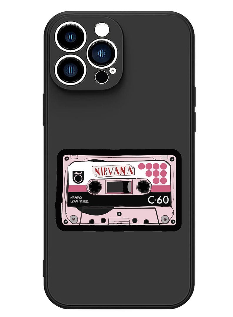 Theodor Protective Slim Fit Case Liquid Silicone Cover with Full Body Protection Anti-Scratch Shockproof Case For iPhone 12 Pro Max Black  - Nirvana - Image 1