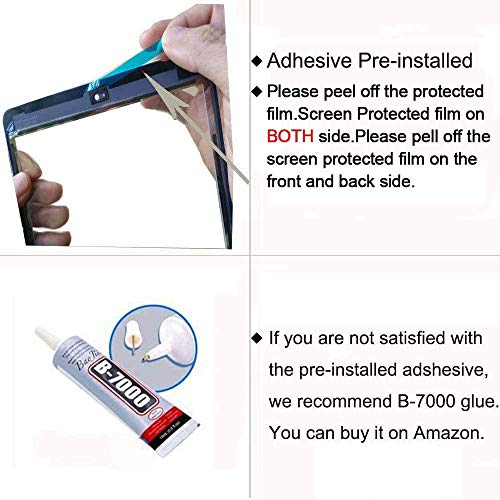 Dedyel Screen Replacement for iPad 7 7th Gen 2019 A2197 A2198 A2200, for iPad 8 8th Gen 2020 10.2" A2428 A2429 A2430 Digitizer Replacement Without Home Button+ Pre-Installed Adhesive + Tools(Black) - Image 4