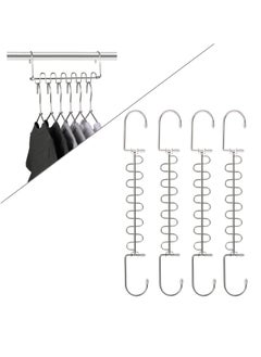 KASTWAVE Closet Organizers and Storage, College Dorm Room Essentials, Pack of 4 Multifunctional Closet Organizer Magic Space Saving Hangers, Closet Storage Organization for Wardrobe Closet  - Image 1