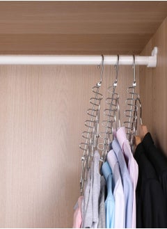 KASTWAVE Closet Organizers and Storage, College Dorm Room Essentials, Pack of 4 Multifunctional Closet Organizer Magic Space Saving Hangers, Closet Storage Organization for Wardrobe Closet  - Image 2