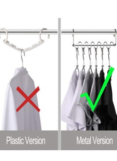 KASTWAVE Closet Organizers and Storage, College Dorm Room Essentials, Pack of 4 Multifunctional Closet Organizer Magic Space Saving Hangers, Closet Storage Organization for Wardrobe Closet  - Image 3