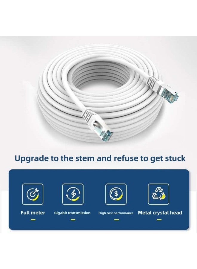 Six Types Of Gigabit Shielded Wire Finished Network Cable 1 Meter Gigabit Network Cable 1 Meter 2 Meter 3 Meter 5 Meter 10 Meter Jumper Wholesale-Color:Black-Line Length:50M - Image 4