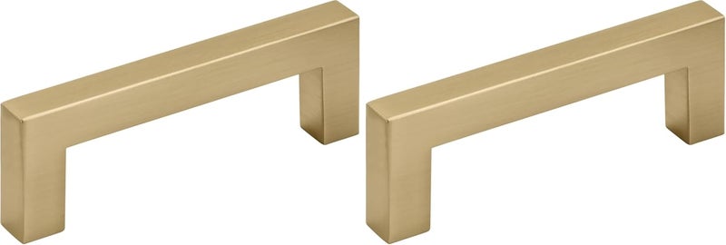 Amerock | Cabinet Pull | Champagne Bronze | 3 inch (76 mm) Center to Center | Monument | 2 Pack | Drawer Pull | Drawer Handle | Cabinet Hardware - Image 1