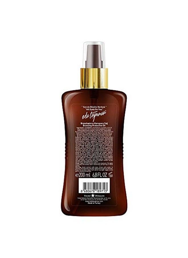 eda taspinar - Bronzing Protective Oil Tanning Protecting Oil Spray For Mediterranean Tan All Eyes On You! Spf 15 200 Ml (6.8 Oz) 1 Pack - Image 1