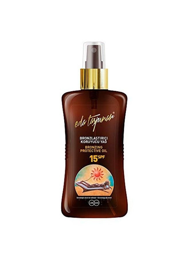 eda taspinar - Bronzing Protective Oil Tanning Protecting Oil Spray For Mediterranean Tan All Eyes On You! Spf 15 200 Ml (6.8 Oz) 1 Pack - Image 1