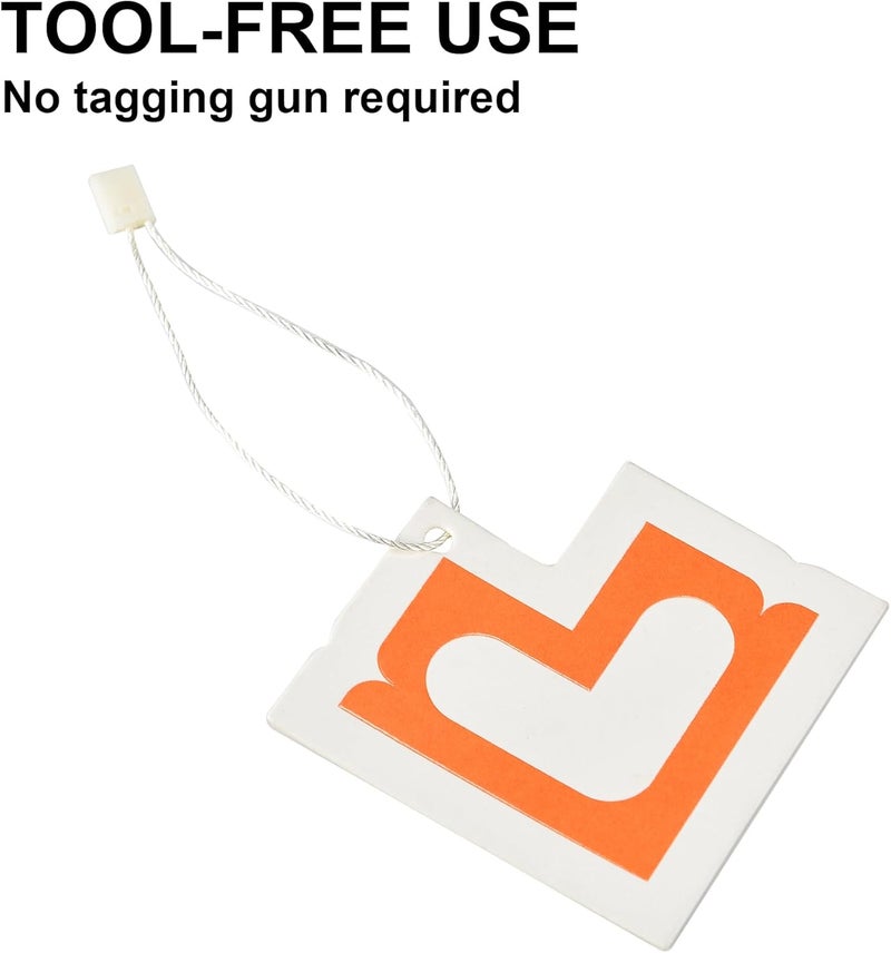 MGTECH 7 Inch 1000pcs Hang Tag Strings, Retail Price Hang Tag String Fasteners, Yellow - Image 2