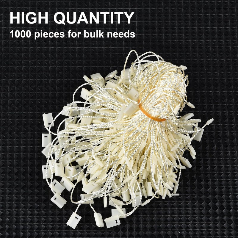 MGTECH 7 Inch 1000pcs Hang Tag Strings, Retail Price Hang Tag String Fasteners, Yellow - Image 5