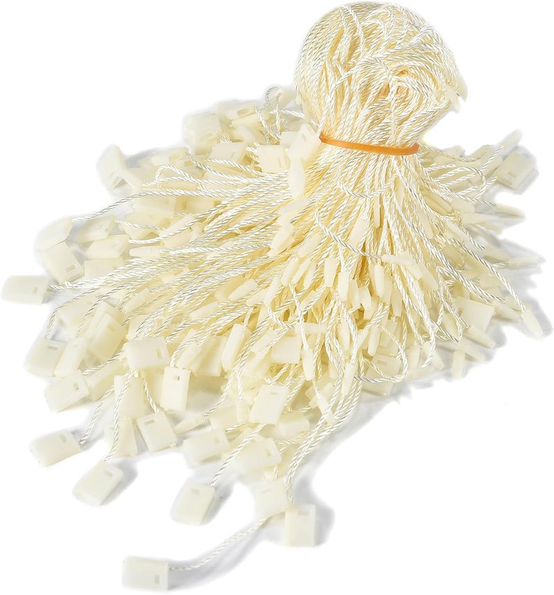 MGTECH 7 Inch 1000pcs Hang Tag Strings, Retail Price Hang Tag String Fasteners, Yellow - Image 1