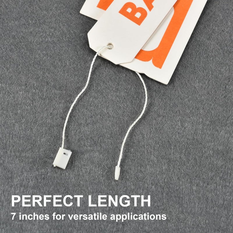 MGTECH 7 Inch 1000pcs Hang Tag Strings, Retail Price Hang Tag String Fasteners, Yellow - Image 3