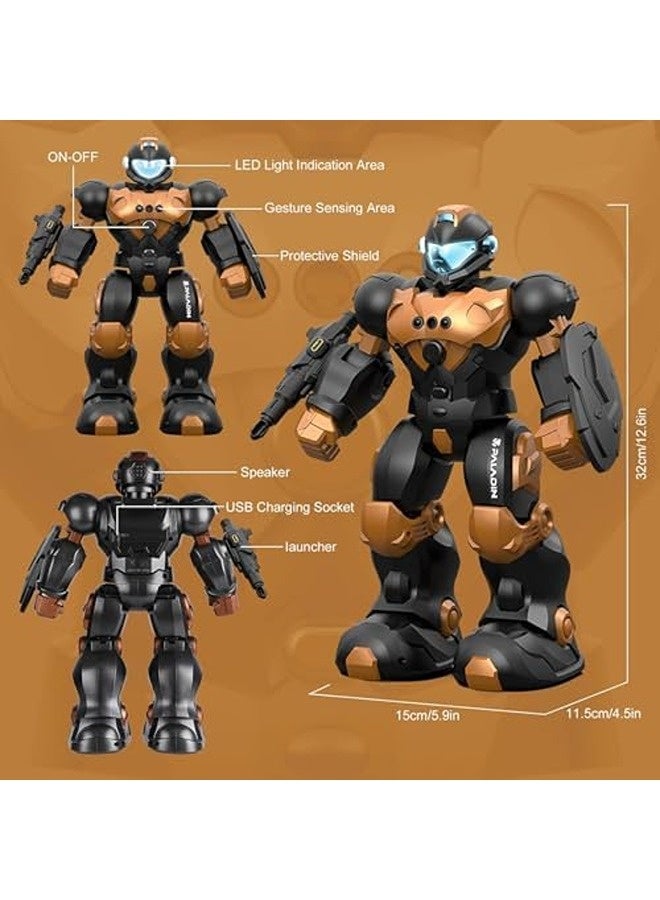 Excefore Smart Walking & Dancing Robot Toy – Voice Control, Gesture Sensing, Programmable Remote, Music & Light Effects - Image 2