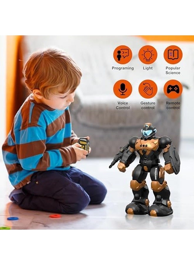 Excefore Smart Walking & Dancing Robot Toy – Voice Control, Gesture Sensing, Programmable Remote, Music & Light Effects - Image 4