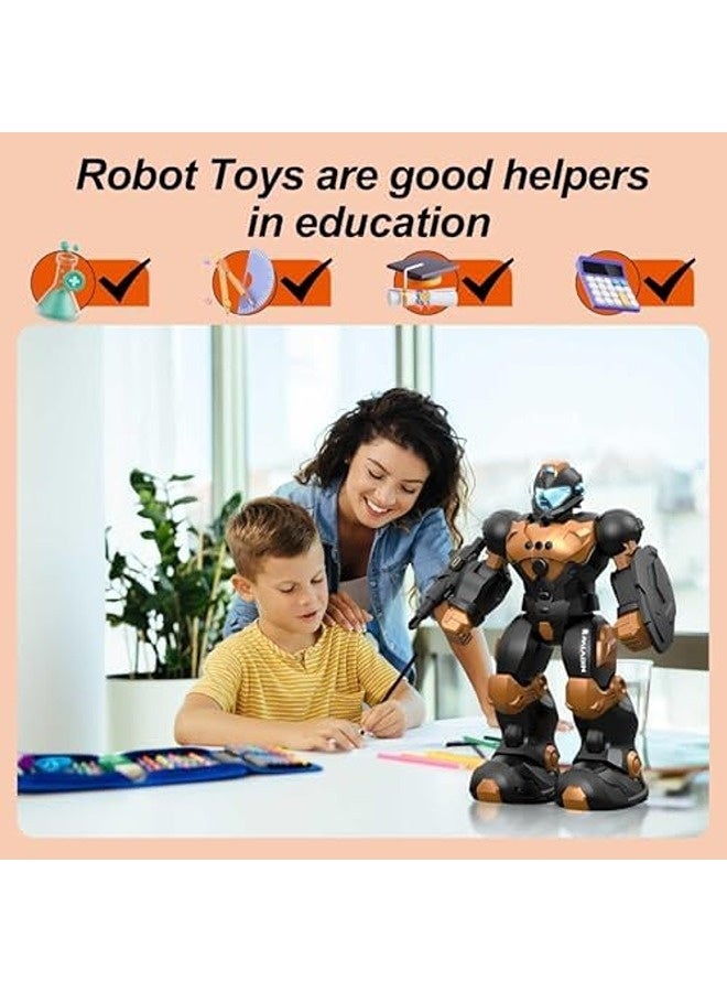 Excefore Smart Walking & Dancing Robot Toy – Voice Control, Gesture Sensing, Programmable Remote, Music & Light Effects - Image 5