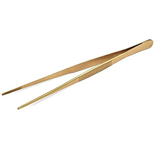 JB Prince Gold Straight Tip Tweezer 10 inches - Image 3