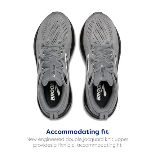 Brooks Men’s Glycerin 22 Neutral Running Shoe - Primer Gray/Ebony/Bluewash - 9.5 X-Wide - Image 4