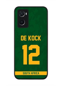 Rugged Black Edge Case for Oppo A96 4G / A36 / A76, Slim fit Soft Case Flexible thin Cover - Player Name - David Miller, Jersey Number- 10