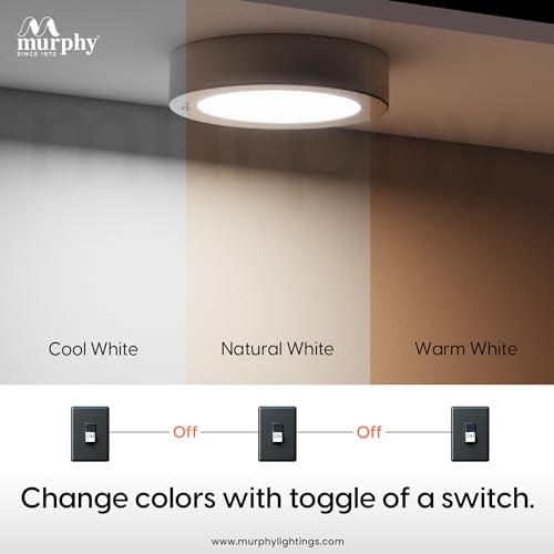 Murphy Aluminum 5W CBL 3-in-1 Round Surface Down Light Color Changing Light (Cool White/Warm White/Natural White, Pack of 1) - Image 2
