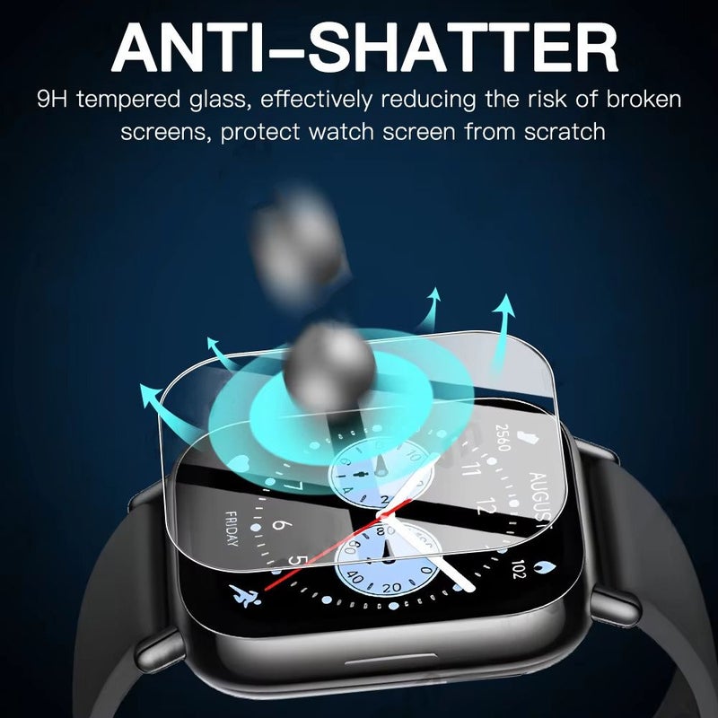 3Pcs Tempered Glass Screen Protector for Xiaomi Redmi Watch 5 Lite HD Clear - Image 4