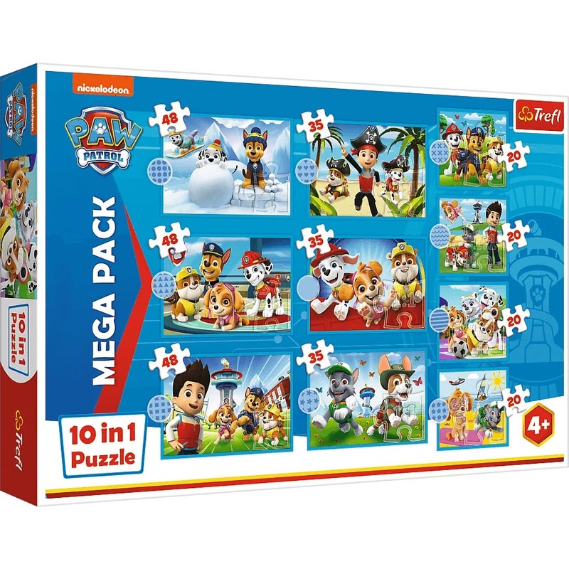 Trefl - Paw Patrol 10 in 1 Reliable Paw Patrol Team Puzzle 329 Pieces - 96001 - Image 1