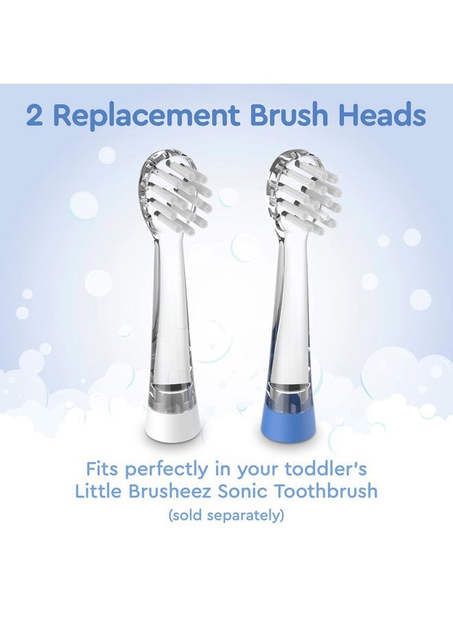 Brusheez Little 2-Pack Replacement Brush Heads - Safe & Gentle Electric Brush Heads for Ages 1-3 Toddlers' Sonic Toothbrush (Kiwi The Koala)  - Image 2