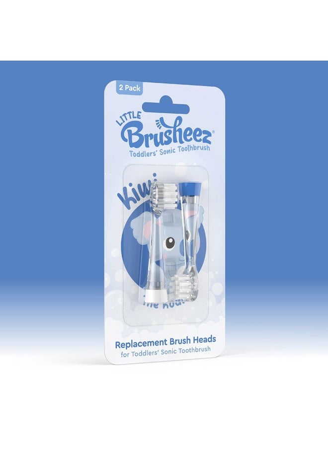 Brusheez Little 2-Pack Replacement Brush Heads - Safe & Gentle Electric Brush Heads for Ages 1-3 Toddlers' Sonic Toothbrush (Kiwi The Koala)  - Image 5