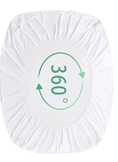 MAXQON Mattress Protector Cotton Terry Fabric 100%Waterproof , King/Queen/Double/Single Sizes, Color White  - Image 4