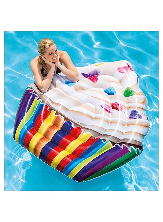 INTEX Floating Raft Cupcake Mat 58770 140 X 150 Cm Multi Colour - Image 4