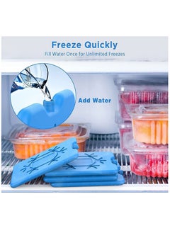 Y&D Ice Packs for Lunch Box - Reusable Ultra-Thin Freezer Long-Lasting Cool Coolers, Keep Food Fresh and Cold in Boxes breastmilk Bags  - Image 3