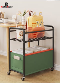 RollsTimi  Toys Organizer with Wheels Storage Bins Containers Large Sturdy Toy Organizer Toy Basket for Books Boys Girls Nursery Kindergarten  - Image 4