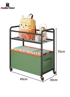 RollsTimi  Toys Organizer with Wheels Storage Bins Containers Large Sturdy Toy Organizer Toy Basket for Books Boys Girls Nursery Kindergarten  - Image 5