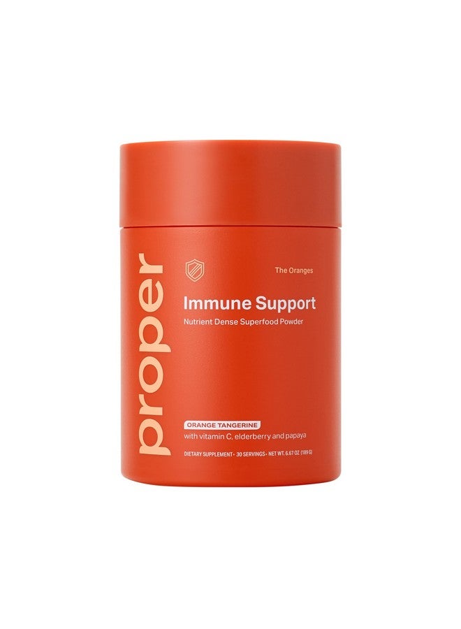 Proper, The Oranges Immune Support Supplement. Orange Tangerine Drink Mix. Elderberry Vitamin C and Zinc Complex with Echinacea, Immunity Vitamins, Phytonutrients and Gut Health Probiotic - Image 1