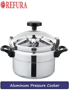 REFURA Aluminium Pressure Cooker | Pressure Pot | Arabic Cooker | Silver | Available Sizes 3L / 5L / 7L / 9L / 11L / 15L  - Image 1