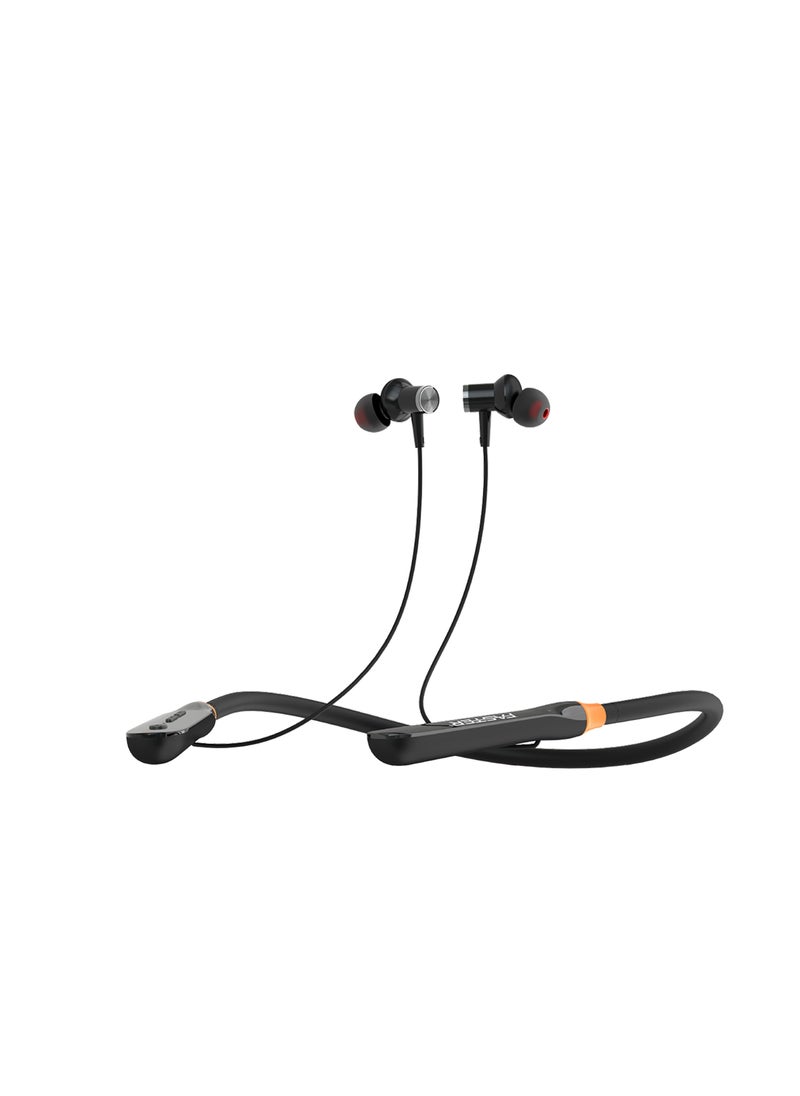 Faster - Bluetooth Neckband Headphones with 20 H Playtime,Crystal-Clear Calls, USB-C Fast Charging, Foldable & Lightweight Build Wireless neckband earphones with microphone, for running, training and gym - Image 1