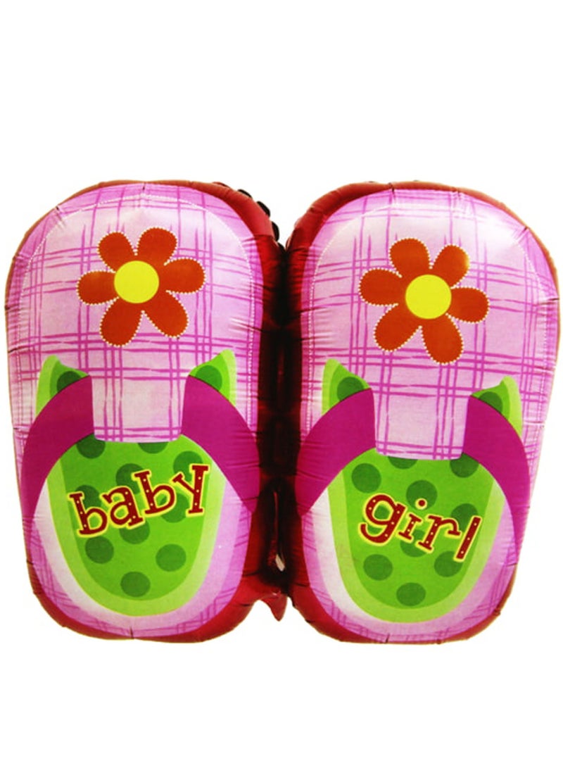 PARTY FUN Pink Color Shoe Foil Balloon 30" 1pcs/card  - Image 1