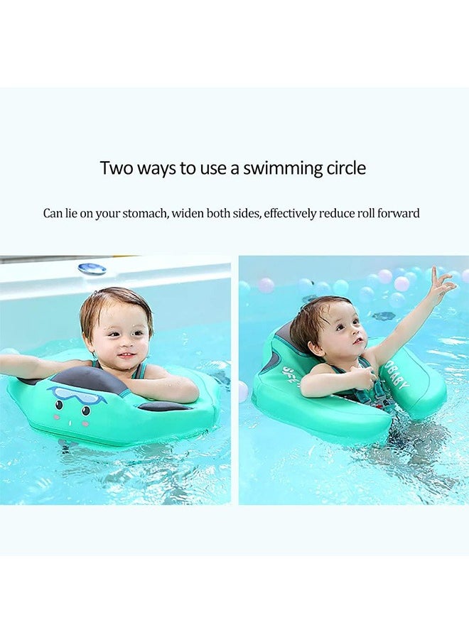 LENND - Newest Non-inflatable Baby Pool Float with Canopy and Solid Swimming Waist Ring - Image 1