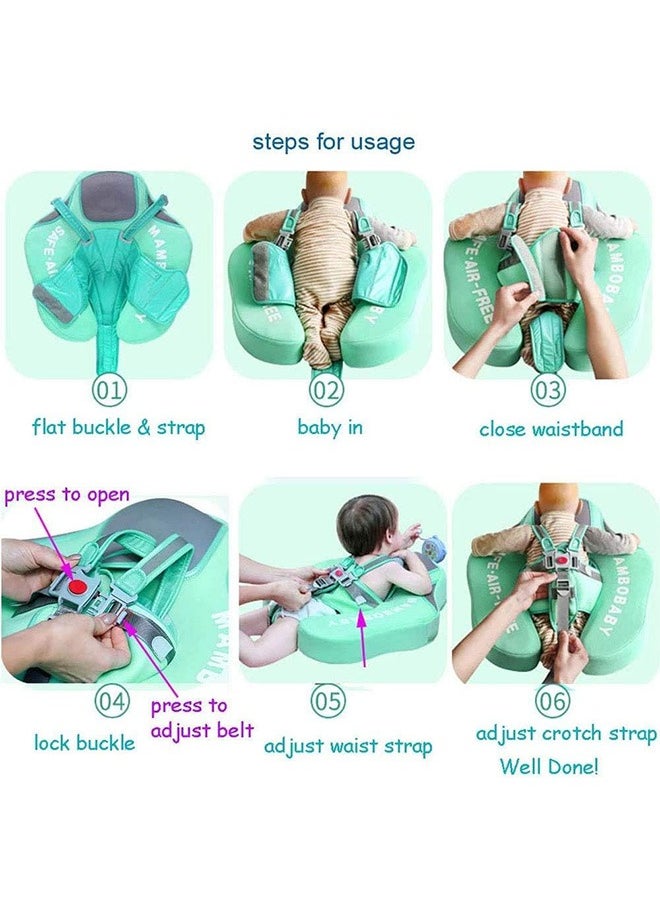 LENND - Newest Non-inflatable Baby Pool Float with Canopy and Solid Swimming Waist Ring - Image 1
